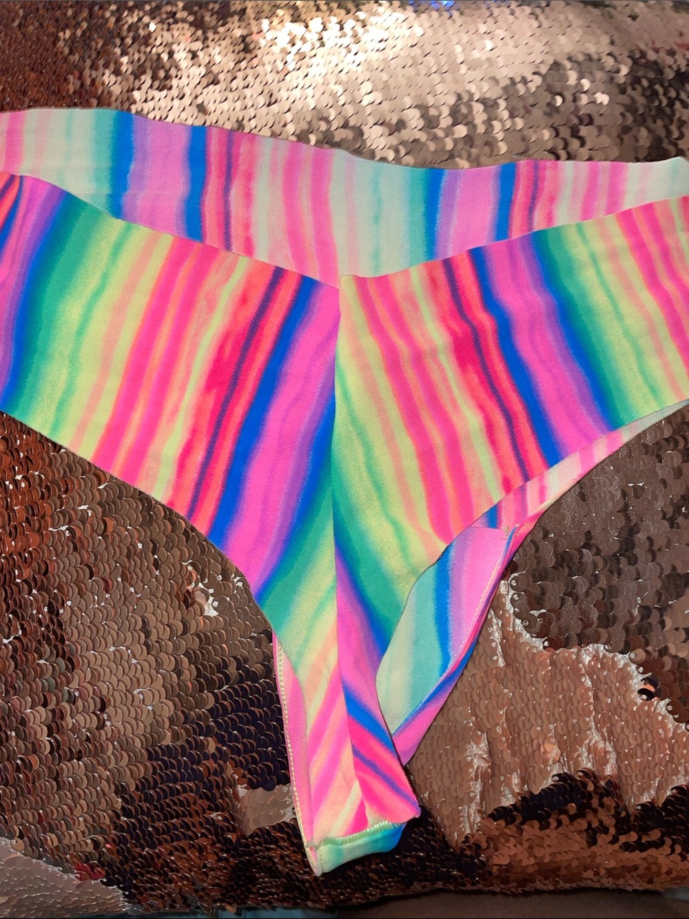 Rainbow Well Worn Thong - Picture 2 of 2
